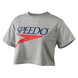 【中古】【未使用・未開封品】Speedo Women's T-Shirt Short Sleeve Crew Neck Vintage Crop