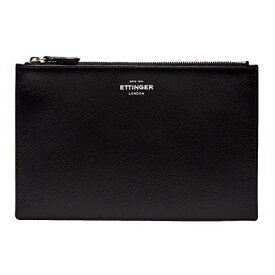 【中古】【未使用・未開封品】Ettinger Capra レザートラベルポーチ 8.6 x 5.5 x 0.3インチ - ブラック