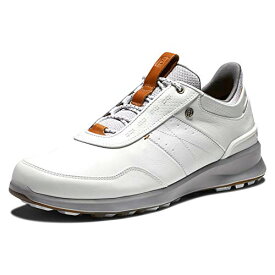 【中古】【未使用・未開封品】FootJoy Men's Stratos Golf Shoe, Off-White, 8