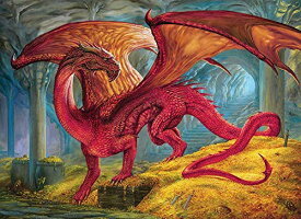 【中古】【未使用・未開封品】Cobble Hill Puzzles Red Dragon's Treasure 1000 Piece Fantasy & Gothic Jigsaw Puzzle [並行輸入品]