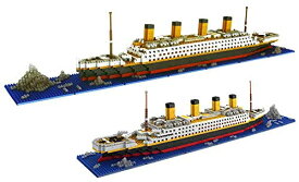 【中古】【未使用・未開封品】dOvOb Micro Mini Blocks Titanic Model Building Set with 2 Figure, 1872 Piece Mini Bricks Toy, Gift for Adults and Kids [並行輸入品]