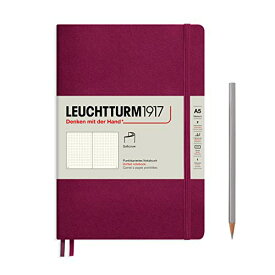 【中古】【未使用・未開封品】LEUCHTTURM1917/ロイヒトトゥルム Notebooks Softcover Medium (A5) ポートレッド ソフトカバー ミディアム (A5) ドット 362844