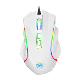 【中古】【未使用・未開封品】Redragon M602 RGB Wired Gaming Mouse RGB Spectrum Backlit Ergonomic Mouse Griffin Programmable with 7 Backlight Modes up to 7200 DPI fo