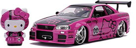 【中古】【未使用・未開封品】Jada Toys 1/24 スカイライン R34 GT−R ハローキティ Nissan Skyline GT-R R34 Die-cast Car with Hello Kitty [並行輸入品]