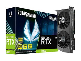 【中古】【未使用・未開封品】ZOTAC Gaming GeForce RTX 3060 ツインエッジ 12GB GDDR6 192-bit 15Gbps PCIE 4.0 ゲーミンググラフィックカード IceStorm 2.0冷却 アクティブ