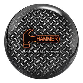 【中古】【未使用・未開封品】Hammer ダイヤモンドプレート ボーリングボール グレー/ブラック 10ポンド