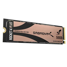 【中古】【未使用・未開封品】SABRENT SSD 500GB、PS5に対応、M.2 SSD 500GB、PCIe 4.0 M.2 SSD、NVMe 500GB、Gen4 M.2 2280、内蔵SSD最大7000MB/秒 ロケット4 PLUS エクスト
