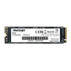 【中古】【未使用・未開封品】Patriot P310 1.92TB Internal SSD - NVMe PCIe M.2 Gen3 x 4 - Low-Power Consumption Solid State Drive - P310P192TM28