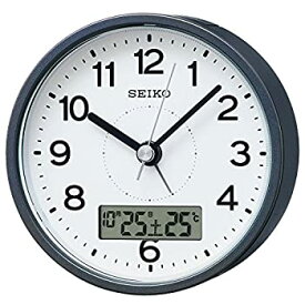 【中古】セイコークロック 置き時計 グレーメタリック塗装 本体サイズ:99×99×56mm KR333N