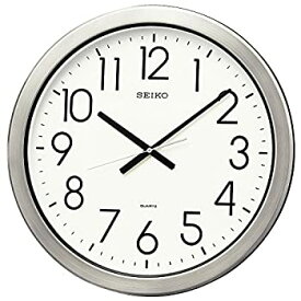 【中古】セイコー クロック 掛け時計 アナログ 防湿 防塵型 オフィスタイプ 金属枠 KH407S SEIKO