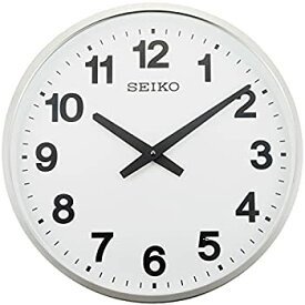 【中古】【未使用未開封】セイコー クロック 掛け時計 アナログ 屋外 防雨型 オフィスタイプ 金属枠 KH411S SEIKO