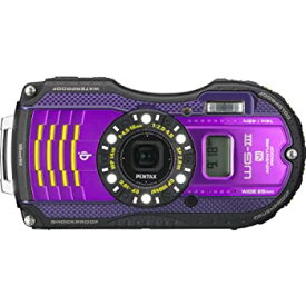 【中古】【未使用未開封】PENTAX 防水デジタルカメラ PENTAX WG-3GPS パープル 1cmマクロ マクロスタンド付属 電子コンパス サブLCD Qi規格 PENTAX WG-3GPSPU 12674