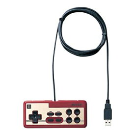 【中古】【未使用未開封】iBUFFALO USB接続 8ボタンゲームパッド デジタル 連射機能付 ファミコン風 レッド BGCFC801RDA