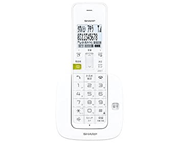 中古 輸入品日本向け シャープ 日本最大級の品揃え デジタルコードレス留守番電話機 子機 1.9GHz JD-S07CL-W DECT準拠方式 ホワイト系 信用