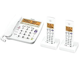 【中古】【未使用未開封】シャープ デジタルコードレス電話機 子機2台付き 1.9GHz DECT準拠方式 ホワイト系 JD-V37CW