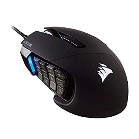【中古】【未使用未開封】(Black Scimitar Pro - MMO/MOBA) - Corsair Scimitar Pro RGB Optical MMO Gaming Mouse (16000 DPI Optical Sensor 12 Programmable Side Butt