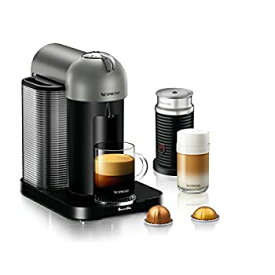 【中古】【未使用未開封】NespressoネスプレッソコーヒーとエスプレッソメーカーAeroccinoプラスミルクFrother、ブラック メタリック 608027-BNV250TTN1BUC1