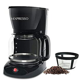 【中古】12-Cup Drip Coffee Maker Coffee Pot Machine Including Reusable And Removable Coffee Filter The Best Coffee Maker Filterless - By Mixpre