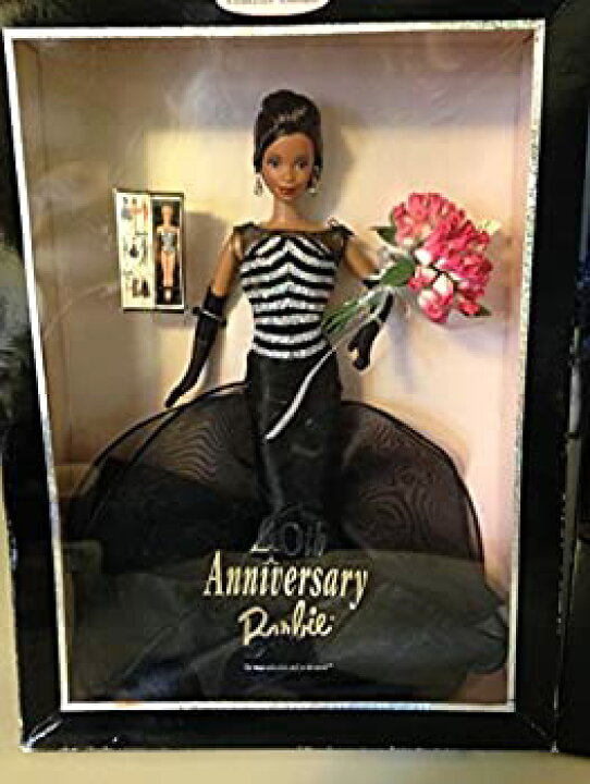 楽天市場】【中古】40th ANNIVERSARY Barbie Doll (Black) / 40周年 