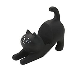 【中古】DECOLE concombre のび猫スマホスタンド 黒猫