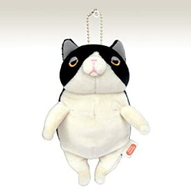 【中古】【未使用未開封】もちねこ ぬいぐるみ ハチワレ mini ボールチェーン付き