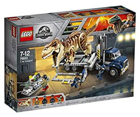 【中古】【未使用未開封】LEGO ジュラシック・ワールド T-レックスの輸送 75933 恐竜プレイセット おもちゃのトラック付き 609ピース