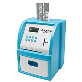 【中古】【未使用未開封】ライソン ATMセキュリティバンク ブルー 貯金箱 ATM KTAT-001L
