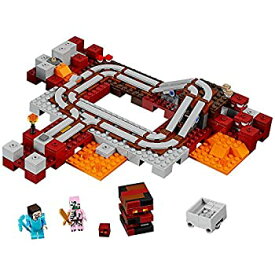 【中古】LEGO Minecraft The Nether Railway 21130 Building Kit (387 Pieces)