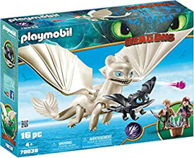 【中古】【未使用未開封】Playmobil 70038 DreamWorks Light Fury with Baby Dragon and Children Various