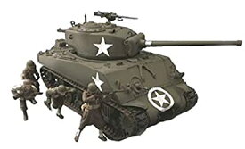 【中古】アスカモデル 1/35 アメリカ軍 M4A3 (76)Wシャーマン フィギュア4体付き (タミヤ社製) プラモデル 35-048