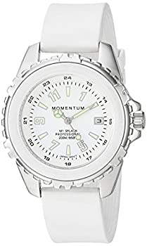 【中古】【輸入品・未使用】Momentum Women 's Quartzステンレススチールand Rubber Diving Watch Color : White (Model : 1?m-dn63ws1?W) その他
