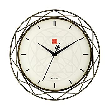 【中古】【輸入品・未使用】Bulova Clocks C4834 Luxfer Prism 14インチ フランク・ロイド・ライト風 壁掛け時計 その他
