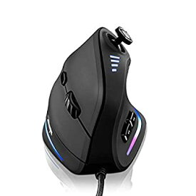 中古 【中古】【輸入品・未使用】Gaming Mouse with 5 D Rocker TRELC Ergonomic Mouse with 10000 DPI/11 Programmable Buttons RGB Vertical Gaming Mice Wired for PC/Laptop/