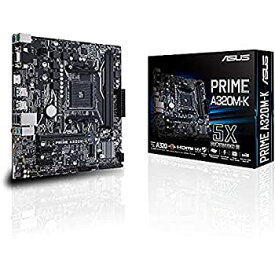 中古 【中古】【輸入品・未使用】ASUS AMD PRIME A320M-K Ryzen/7th Generation A-Series/Athlon DDR4 GB LAN Micro ATX Motherboard - Black