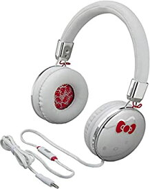中古 【中古】【輸入品・未使用】Hello Kitty HY-M48.FXV8 Fashion Headphones Bow Tie Logo - Built_In Mic (White)