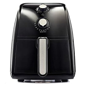 【中古】BELLA 14538 1500W Electric Hot Air Fryer with Removable Dishwasher Safe Basket%カンマ% 2.5 L%カンマ% Black by Bella