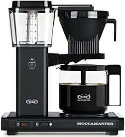 【中古】Moccamaster KBG 741 10-Cup Coffee Brewer with Glass Carafe%カンマ% Matte Black by Technivorm Moccamaster