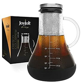 【中古】JoyJolt Infuso冷たい淹れたてのコーヒーメーカー、ガラス茶メーカー1.5リットル-48オンス