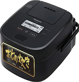 【中古】【未使用未開封】パナソニック 炊飯器 5.5合 最高峰モデル スマホ連携 銘柄炊き分け 可変圧力&大火力おどり炊き スチーム&全面発熱6段IH式 ブラック SR-VSX101-K