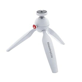 【中古】Manfrotto ミニ三脚 PIXI カメラ用 ミラーレスカメラ コンパクトカメラ ボール雲台 動画撮影用グリップ ホワイト 耐荷重1kg 自重190g MTPIXI-WH