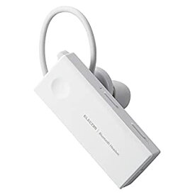 【中古】エレコム ヘッドセット Bluetooth 防水 (IPX5対応) 片耳 ハンズフリー通話 ホワイト LBT-HSC10WPMPWH 約25×54×35 mm(突起部を除く)