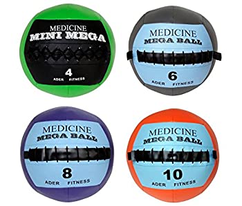 【輸入品・未使用】ソフトMega Medicine Ball set- 4、6、8、10?lb