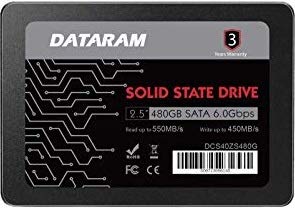 【中古】【輸入品・未使用】DATARAM 480GB 2.5インチ SSDドライブ ソリッドステートドライブ GIGABYTE P35X V7対応