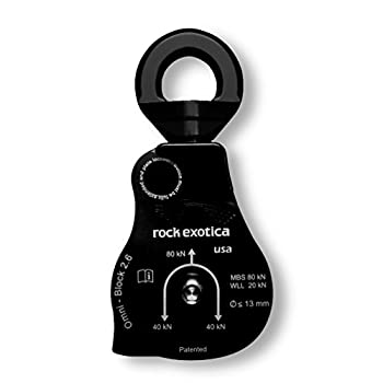 Rock Exotica omni-block 2.6?" Singleブラックプーリp55?18,000lbs MBS