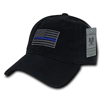 Rapid Dominance A03-TBL-BLK Relaxed Graphic Cap44; Thin Blue Line44; Black