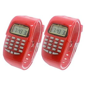 【中古】POPETPOP 腕時計 電卓機能付き 電話帳 計算機 デジタル メンズ レディース 時計タイプ電卓ポータブル 素敵な時計