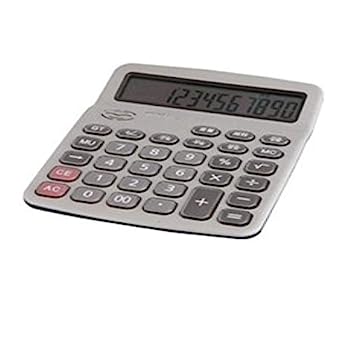 電卓、 オフィスのための音声型電卓金融特別大型ボタンオフィスメタルパネル カウントに最適なツール (Color Gray, Size 18x15cm)
