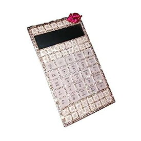 【中古】ZSKFS オフィス用電卓コンピュータ超薄型ポータブル創造的な女の子のかわいいファッションの女性の韓国語バージョンは、特にダイヤモンドです (C