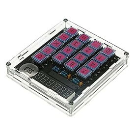 【中古】DEPILA ボタンユニットで構成された電卓キット デジタルチューブ電卓と透明ケース けいさんき