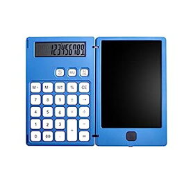 【中古】LCDのライティングタブレットロックボタンとeペンの基本電卓メモ帳もインクレスの描画/メモパッド/計画ボード 電卓 (Color : Blue)